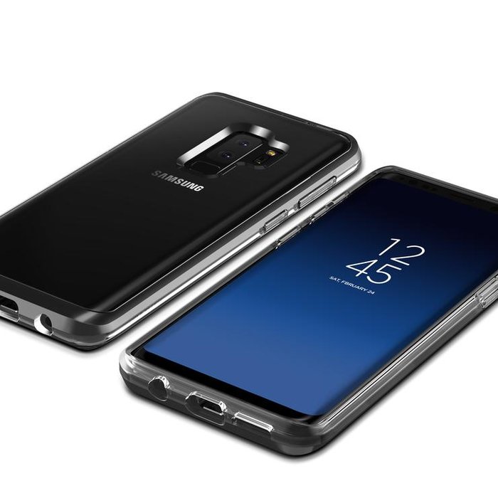 Чехол накладка VRS Design Crystal Bumper для Samsung Galaxy S9 Plus Черный - Изображение 38486
