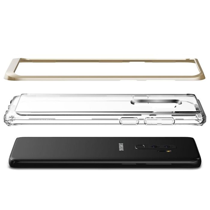Чехол накладка VRS Design Crystal Bumper для Samsung Galaxy S9 Plus Золото - Изображение 38496