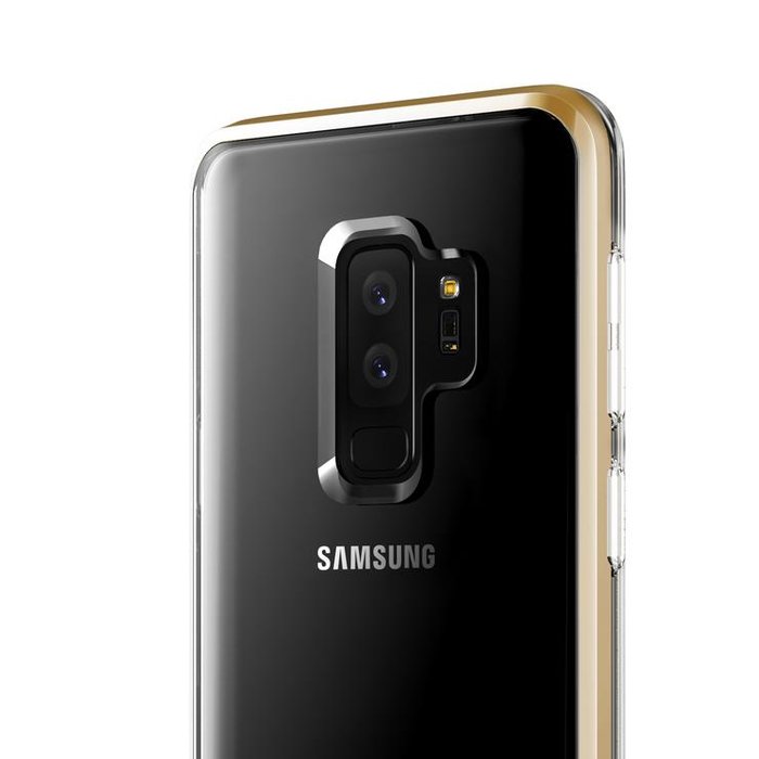 Чехол накладка VRS Design Crystal Bumper для Samsung Galaxy S9 Plus Золото - Изображение 38500