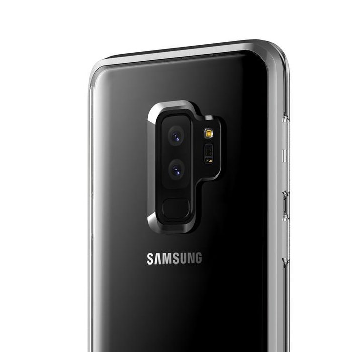 Чехол накладка VRS Design Crystal Bumper для Samsung Galaxy S9 Plus Серебро - Изображение 38516