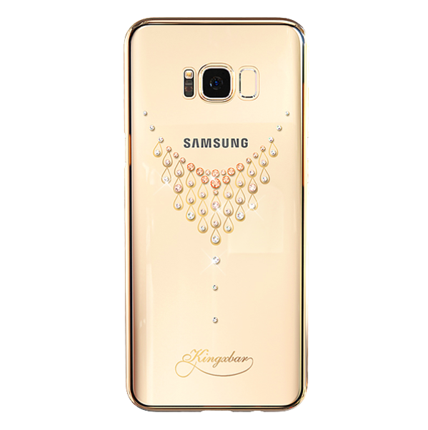 Чехол накладка Swarovski Kingxbar Dew для Samsung Galaxy S8 Plus Золото - Изображение 8447