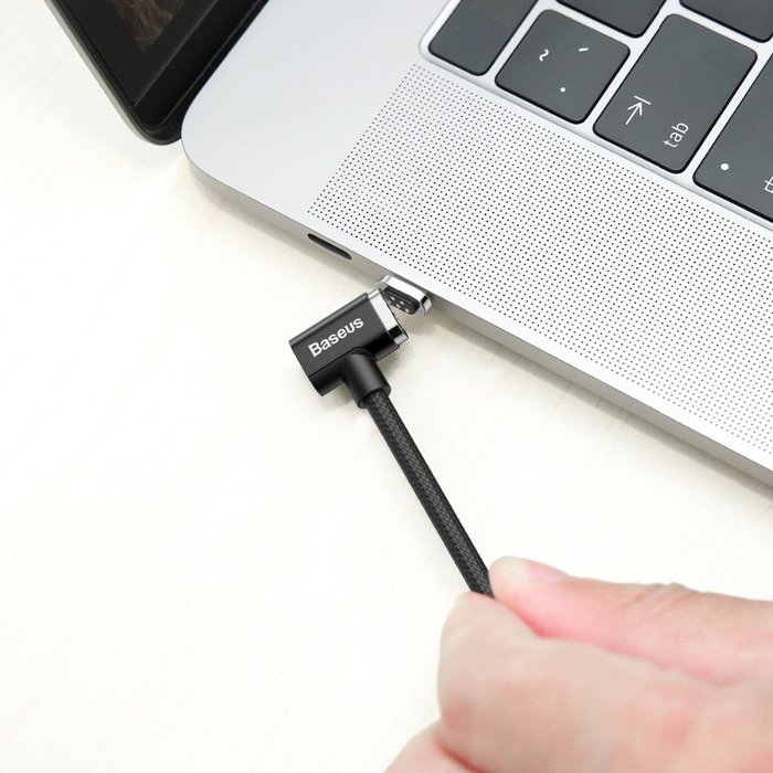 Магнитный кабель Baseus Magnet 1.5м USB Type-C to Type-C Черный - Изображение 38708