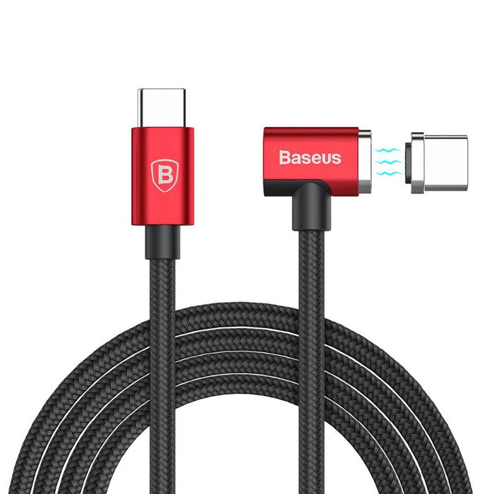 Магнитный кабель Baseus Magnet 1.5м USB Type-C to Type-C Красный - Изображение 38768