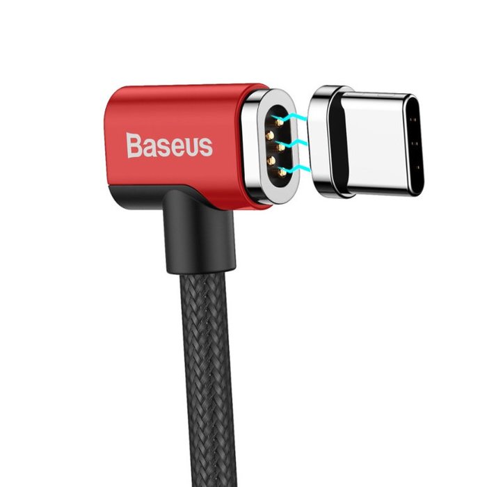 Магнитный кабель Baseus Magnet 1.5м USB Type-C to Type-C Красный - Изображение 38772