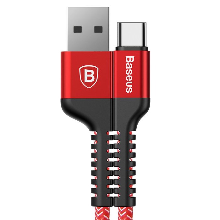 Кабель Baseus Confidant Anti-break 1м USB Type-C Красный - Изображение 38788