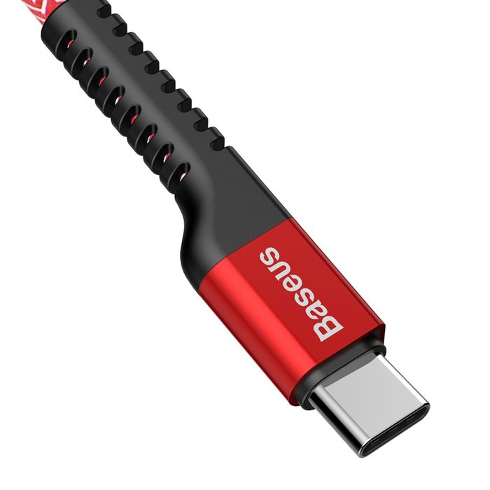 Кабель Baseus Confidant Anti-break 1м USB Type-C Красный - Изображение 38792