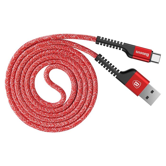 Кабель Baseus Confidant Anti-break 1м USB Type-C Красный - Изображение 38798