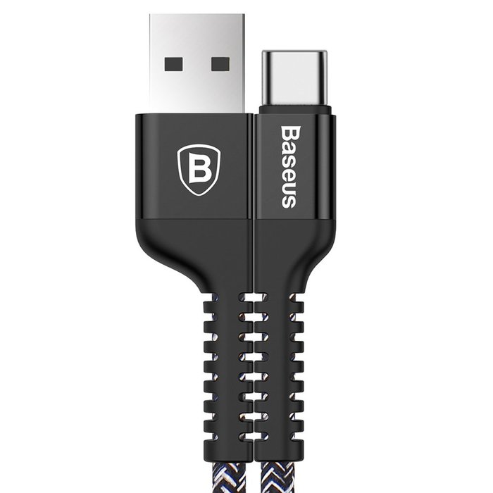 Кабель Baseus Confidant Anti-break 1м USB Type-C Черный - Изображение 39194