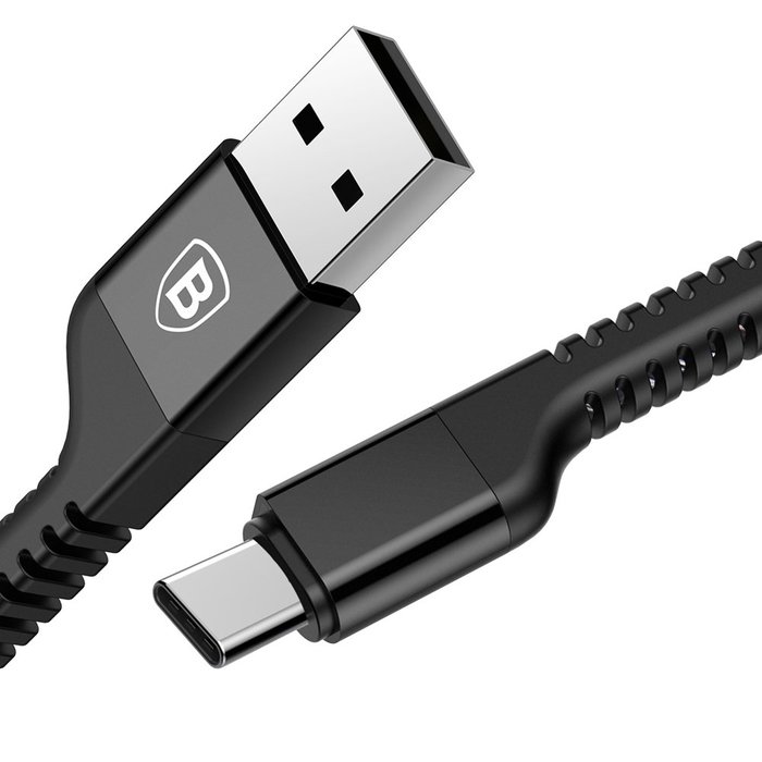 Кабель Baseus Confidant Anti-break 1м USB Type-C Черный - Изображение 39200