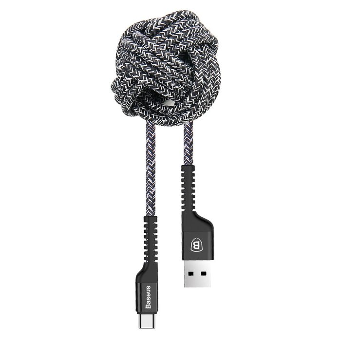 Кабель Baseus Confidant Anti-break 1м USB Type-C Черный - Изображение 39206