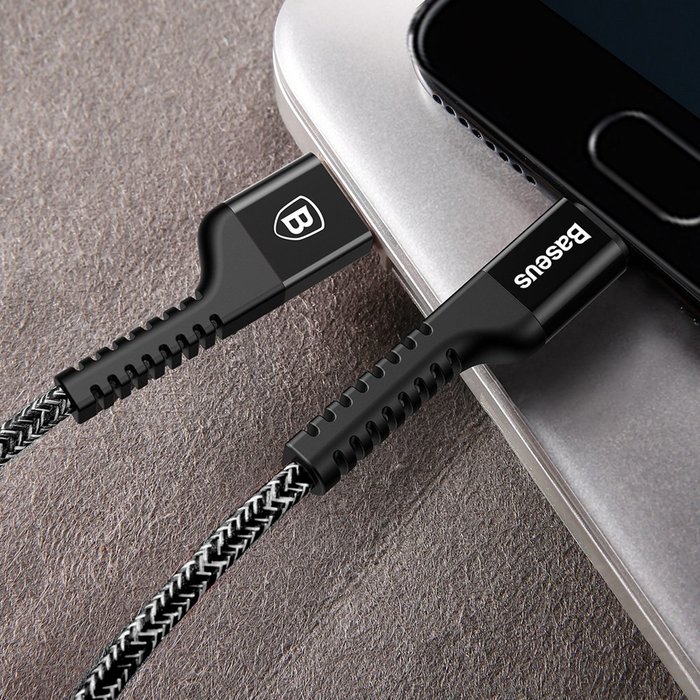 Кабель Baseus Confidant Anti-break 1м USB Type-C Черный - Изображение 39208
