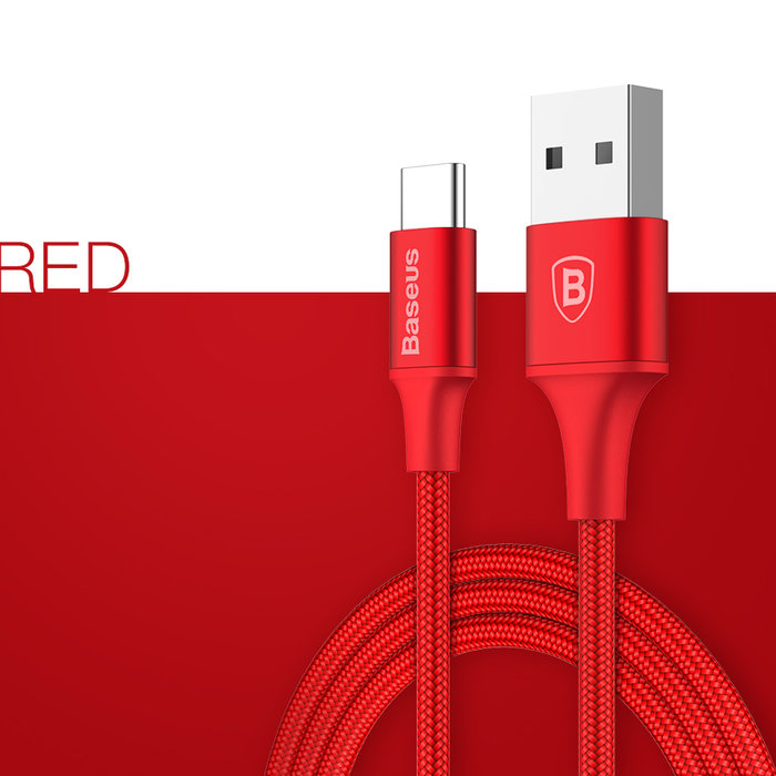 Кабель Baseus Rapid Series 2м USB Type-C Красный - Изображение 38844