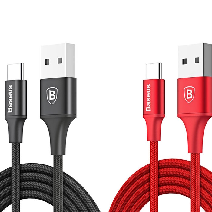 Кабель Baseus Rapid Series 1м USB Type-C Красный - Изображение 38866