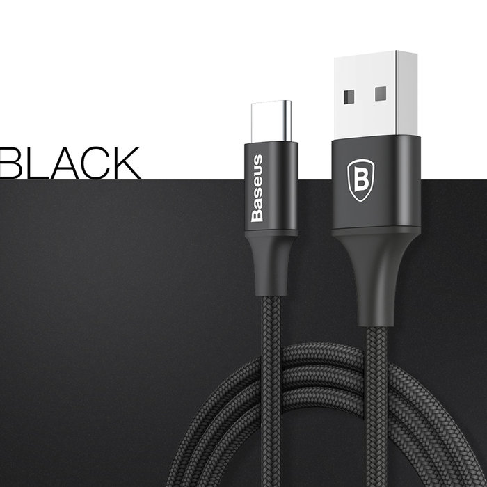 Кабель Baseus Rapid Series 1м USB Type-C Черный - Изображение 38898