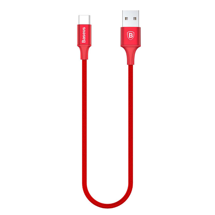 Кабель Baseus Rapid Series 25см USB Type-C Красный - Изображение 38944