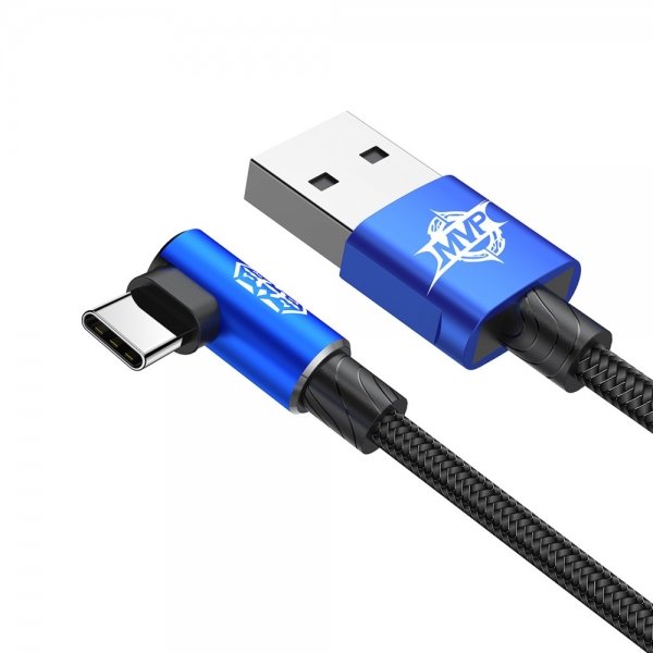 Кабель Baseus MVP Elbow 2м USB Type-C Синий - Изображение 39008
