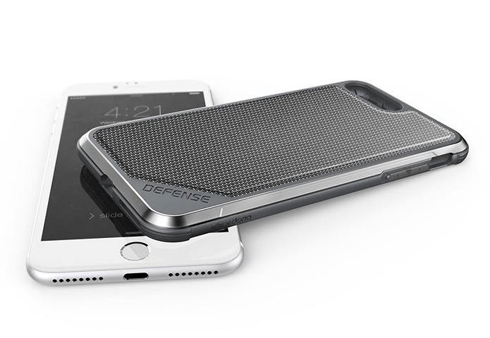 Противоударный чехол накладка X-Doria Defence Lux для iPhone 8 Plus Серый - Изображение 39262