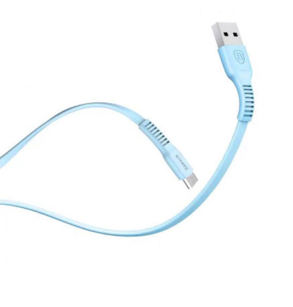 Кабель Baseus Tough Series micro-USB 1м Голубой - Изображение 39326