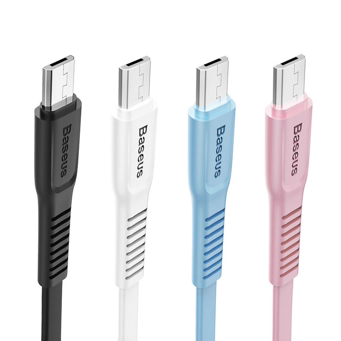Кабель Baseus Tough Series micro-USB 1м Белый - Изображение 39376