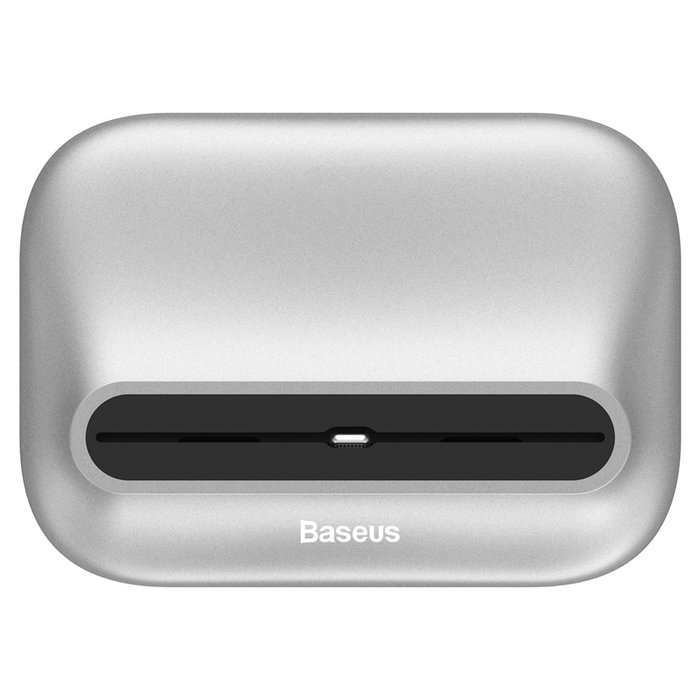 Док станция Baseus Little Volcano Desktop Lightning для iPhone Серебро - Изображение 39476