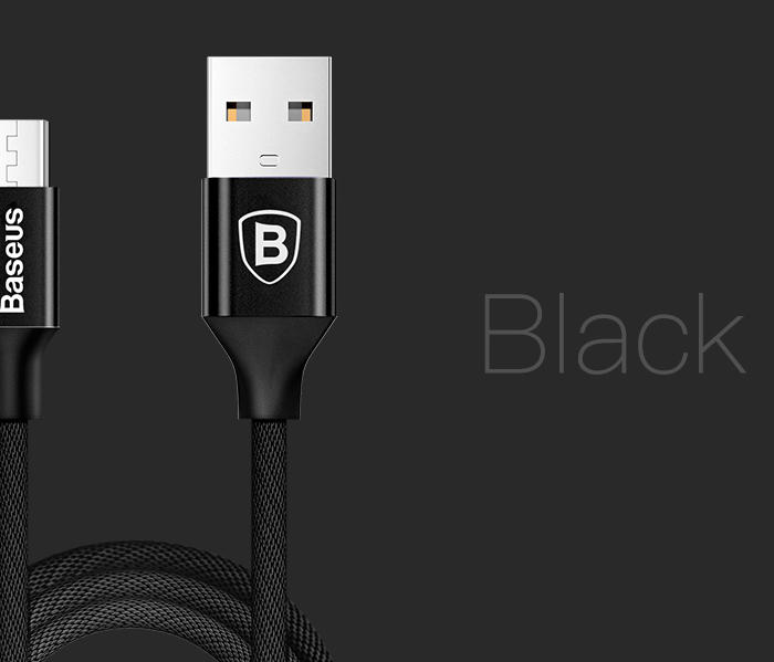 Кабель Baseus Yiven micro-USB 1м Черный - Изображение 39540