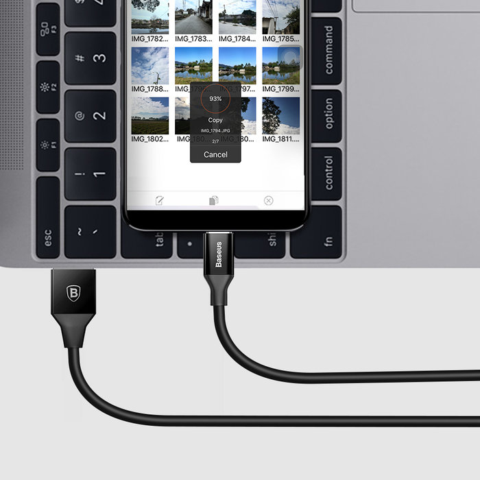 Кабель Baseus Yiven micro-USB 1м Черный - Изображение 39546