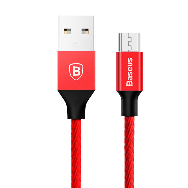 Кабель Baseus Yiven micro-USB 1м Красный - Изображение 39552