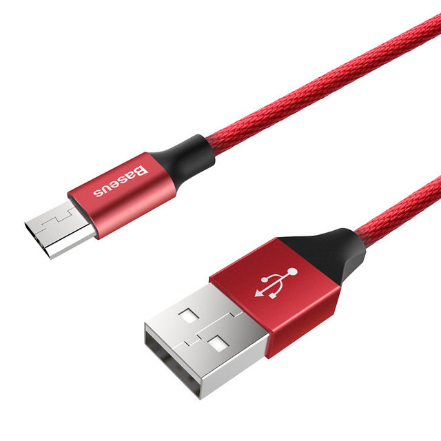 Кабель Baseus Yiven micro-USB 1м Красный - Изображение 39554
