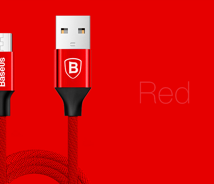 Кабель Baseus Yiven micro-USB 1м Красный - Изображение 39570