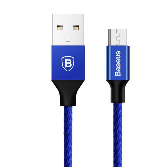 Кабель Baseus Yiven micro-USB 1м Синий - Изображение 39584