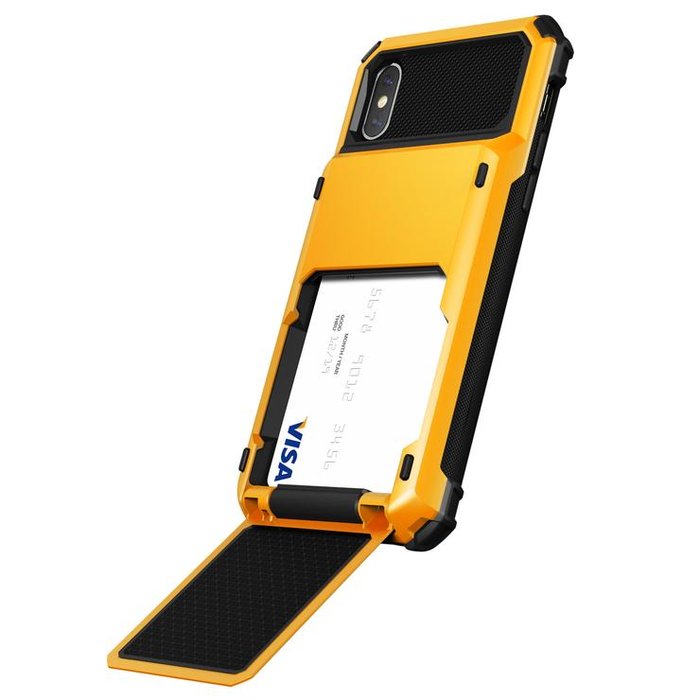 Противоударный чехол Damda Folder Series для iPhone X Желтый - Изображение 39860