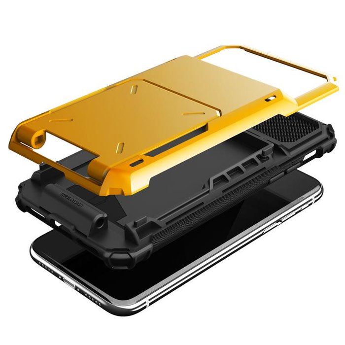 Противоударный чехол Damda Folder Series для iPhone X Желтый - Изображение 39862