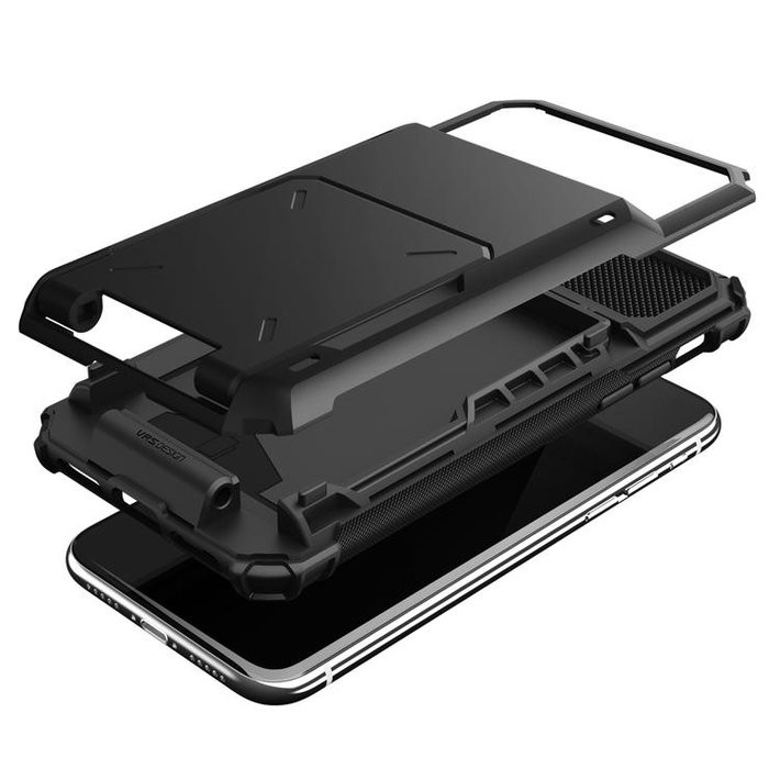 Противоударный чехол Damda Folder Series для iPhone X Черный - Изображение 39874