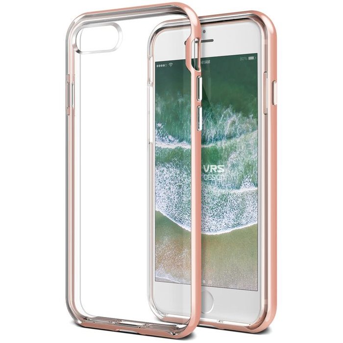 Чехол накладка VRS Design Crystal Bumper Series для iPhone 7 Розовое золото - Изображение 40006