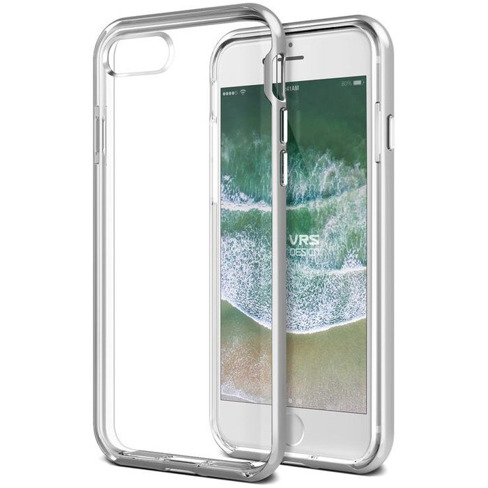 Чехол накладка VRS Design Crystal Bumper Series для iPhone 7 Серебро - Изображение 40026
