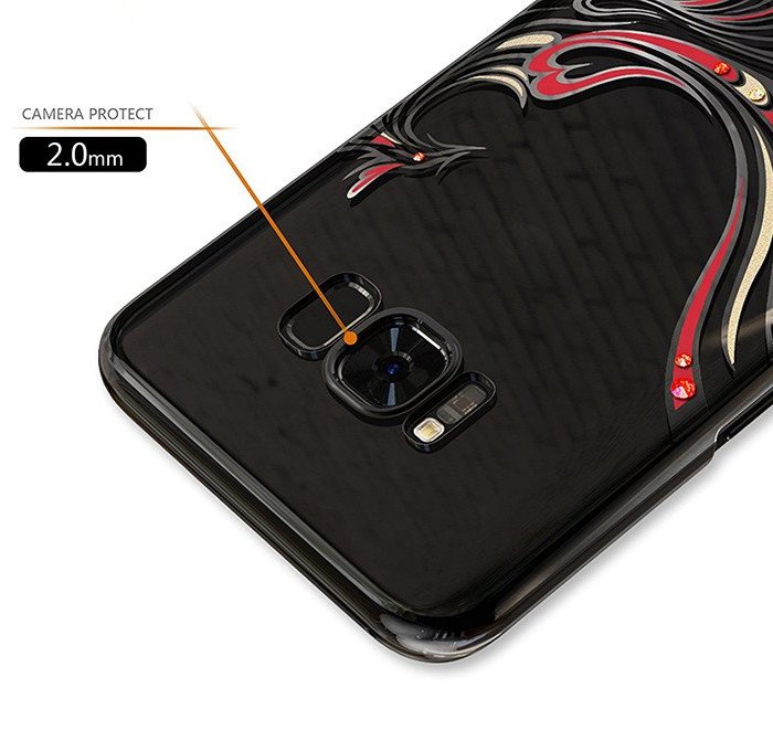Чехол накладка Swarovski Kingxbar Phoenix для Samsung Galaxy S8 Plus Черный - Изображение 8647