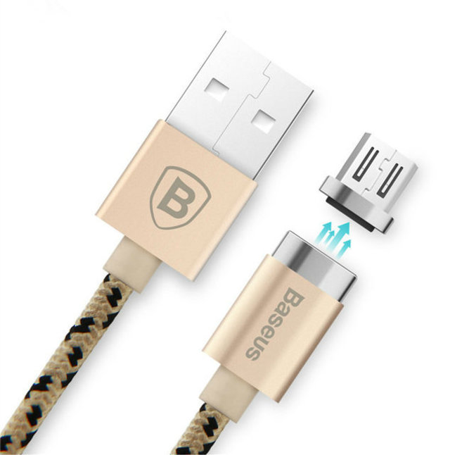 Магнитный кабель Baseus Insnap Magnetic Micro-USB 1м Золотой - Изображение 40080