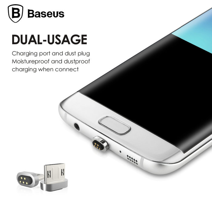 Магнитный кабель Baseus Insnap Magnetic Micro-USB 1м Золотой - Изображение 40084