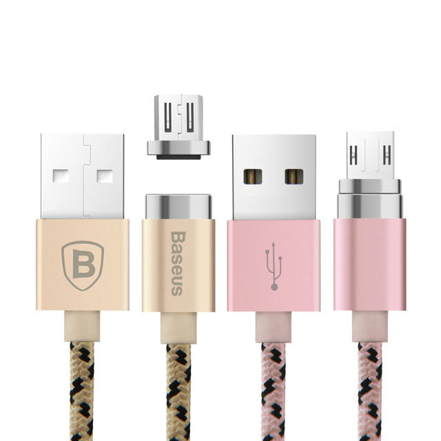 Магнитный кабель Baseus Insnap Magnetic Micro-USB 1м Розовый - Изображение 40114