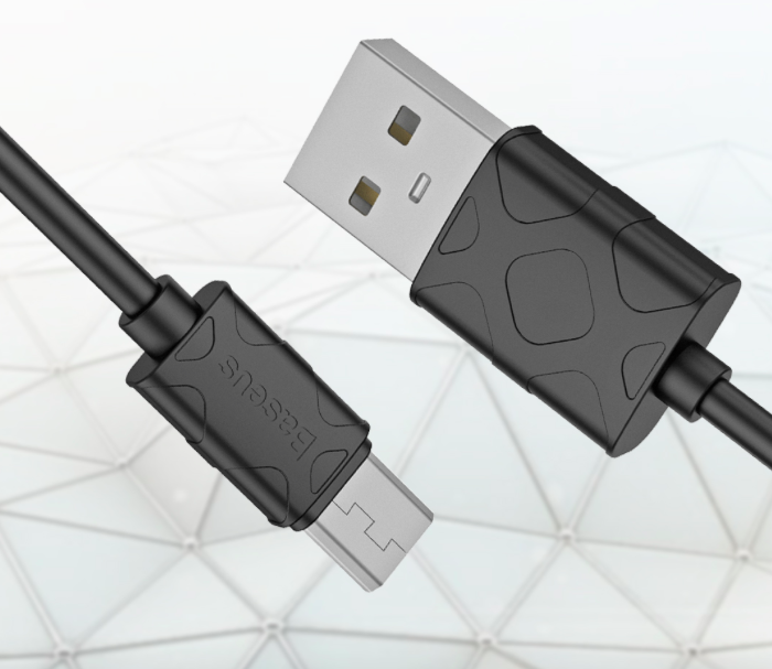 Кабель Baseus Yaven Micro-USB 100см Черный - Изображение 40132