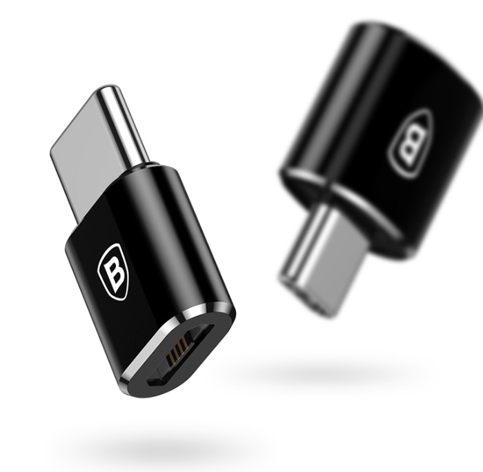 Переходник Baseus Adapter Converter USB - Type-C Черный - Изображение 40198