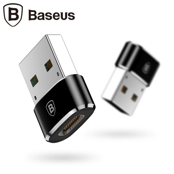 Переходник Baseus Adapter Converter Type-C - USB Черный - Изображение 40228