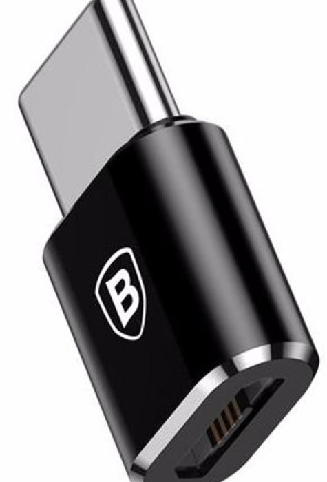 Переходник Baseus Adapter Converter Micro-USB - Type-C Черный - Изображение 40252