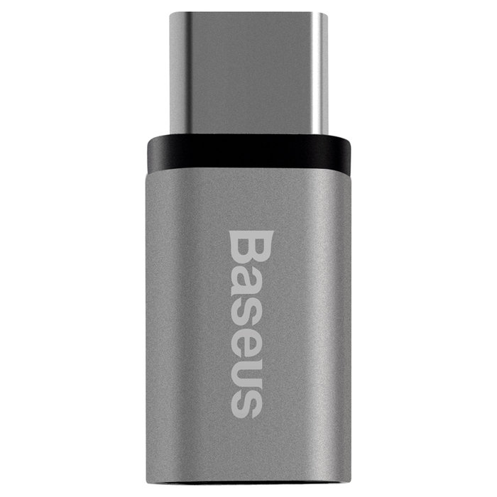 Переходник Baseus Sharp Series Micro-USB - Type-C Серебро - Изображение 40264