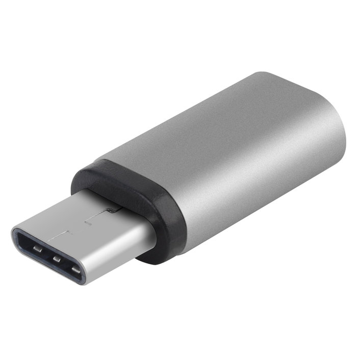 Переходник Baseus Sharp Series Micro-USB - Type-C Серебро - Изображение 40268