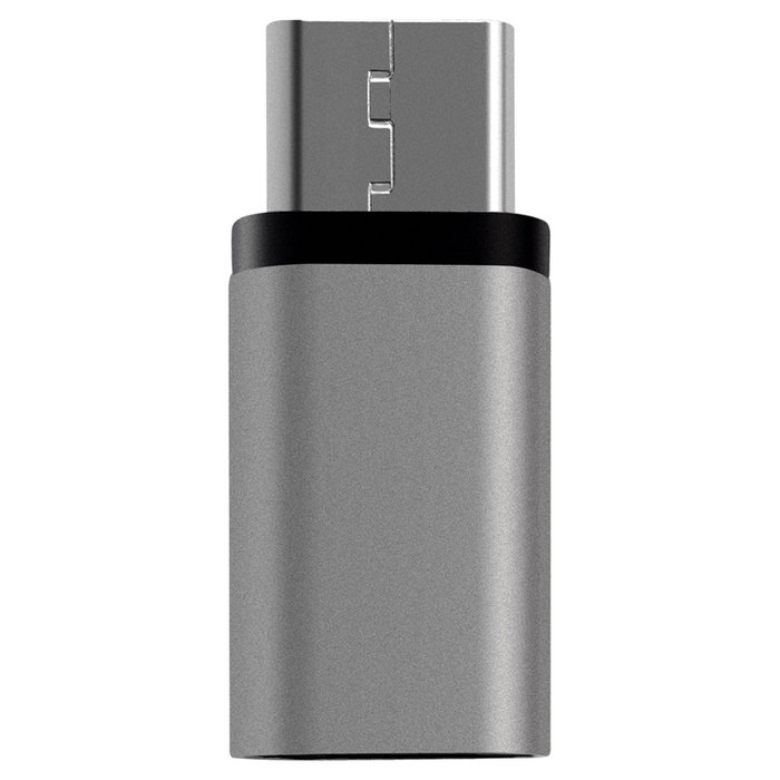 Переходник Baseus Sharp Series Micro-USB - Type-C Серебро - Изображение 40272