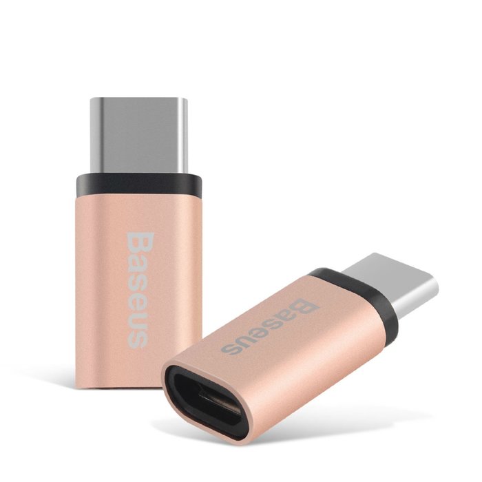 Переходник Baseus Sharp Series Micro-USB - Type-C Розовый - Изображение 40310