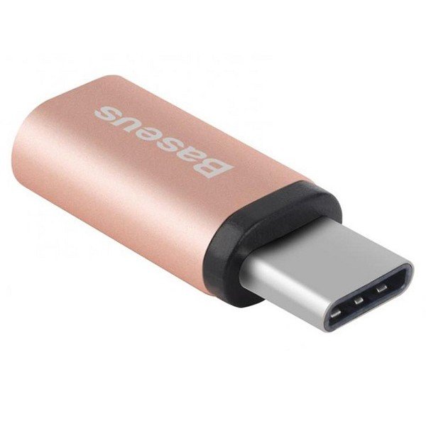 Переходник Baseus Sharp Series Micro-USB - Type-C Розовый - Изображение 40314