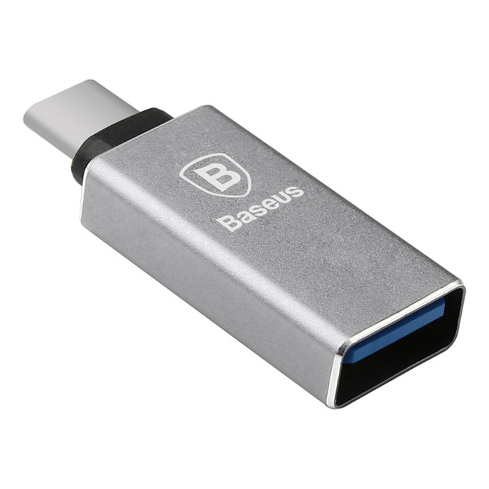 Переходник Baseus Sharp Series USB - Type-C Темно серый - Изображение 40342