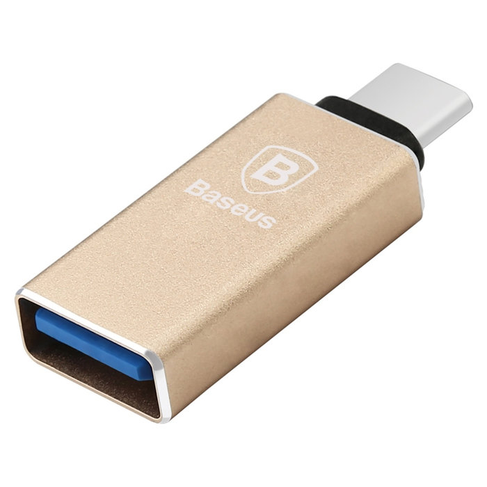 Переходник Baseus Sharp Series USB - Type-C Золото - Изображение 40362